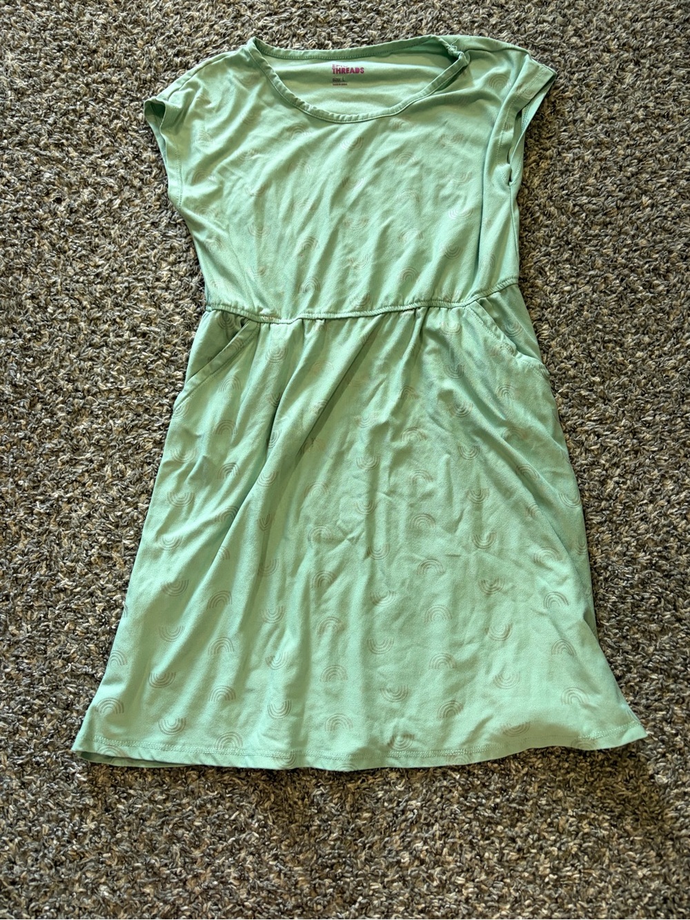 Epic Threads Mint Green Short Sleeve Knit Dress with Pockets